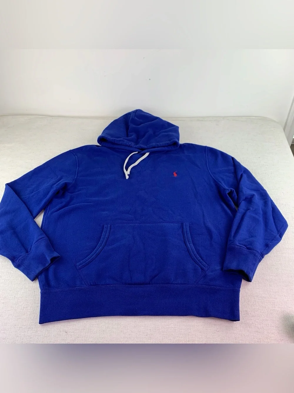 Polo by Ralph Lauren men's long sleeve Hooded Pullover Sweatshirt size L blue